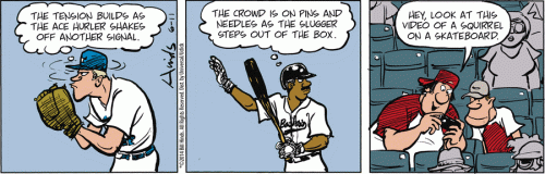 Comic - 2014 06 11 - Tank McNamara - Baseball, Pins and Needles