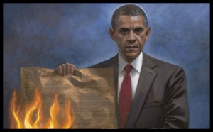 People - Obama, Barack - Burn Constitution